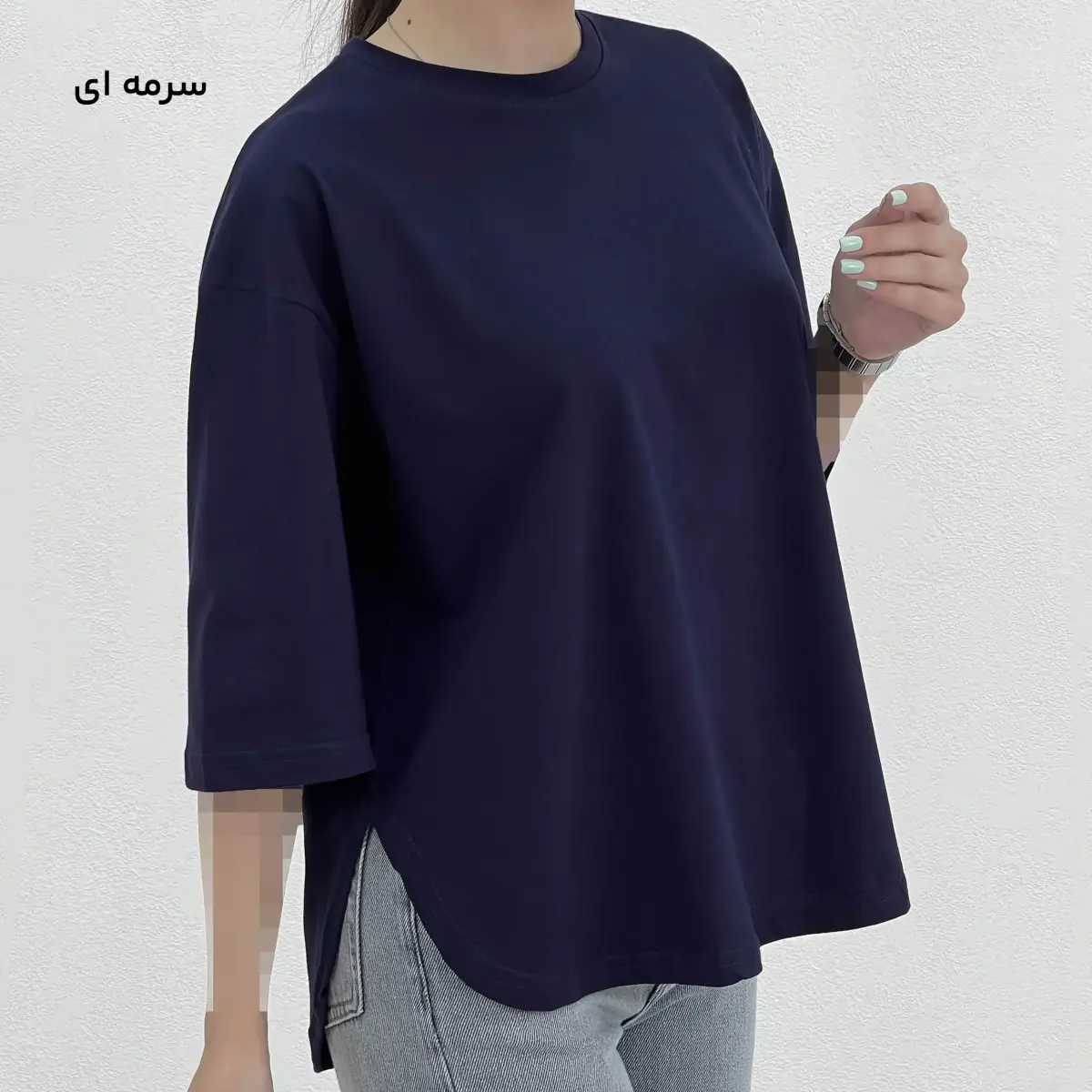 تیشرت زنانه یقه گرد بیسیک